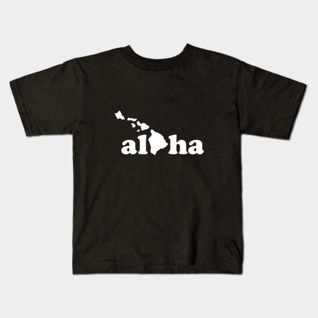 aloha Hawaii Islands Kids T-Shirt by KevinWillms1